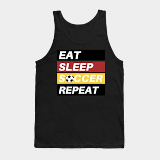 Eat Sleep Soccer Repeat Sport Player Tank Top
